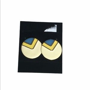 Retro/Vintage 80's  button earrings